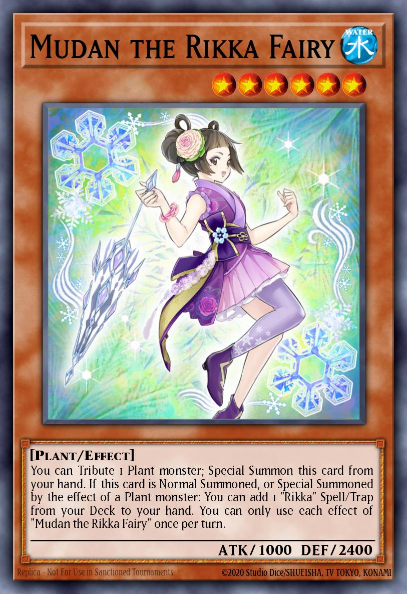 Mudan the Rikka Fairy Yu-Gi-Oh card