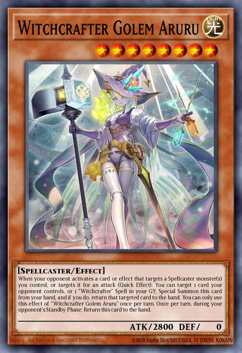 Witchcrafter Golem Aruru Yu-Gi-Oh card