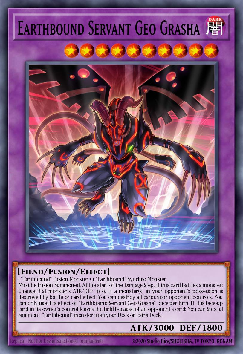 Earthbound Servant Geo Grasha Yu-Gi-Oh card