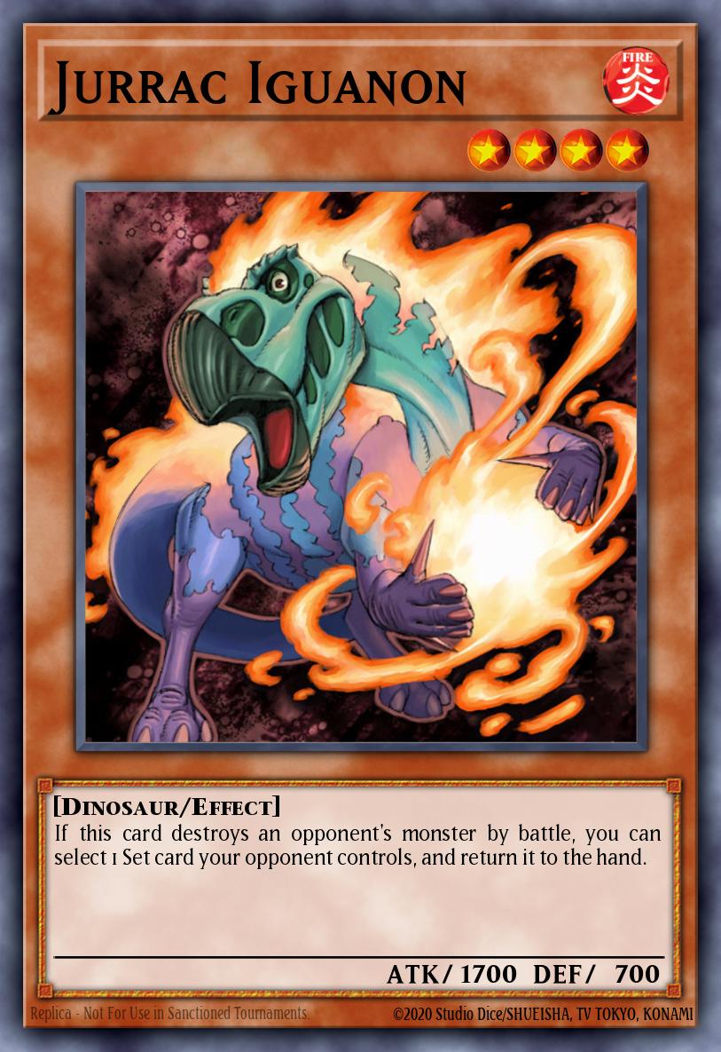 Jurrac Iguanon Yu-Gi-Oh card