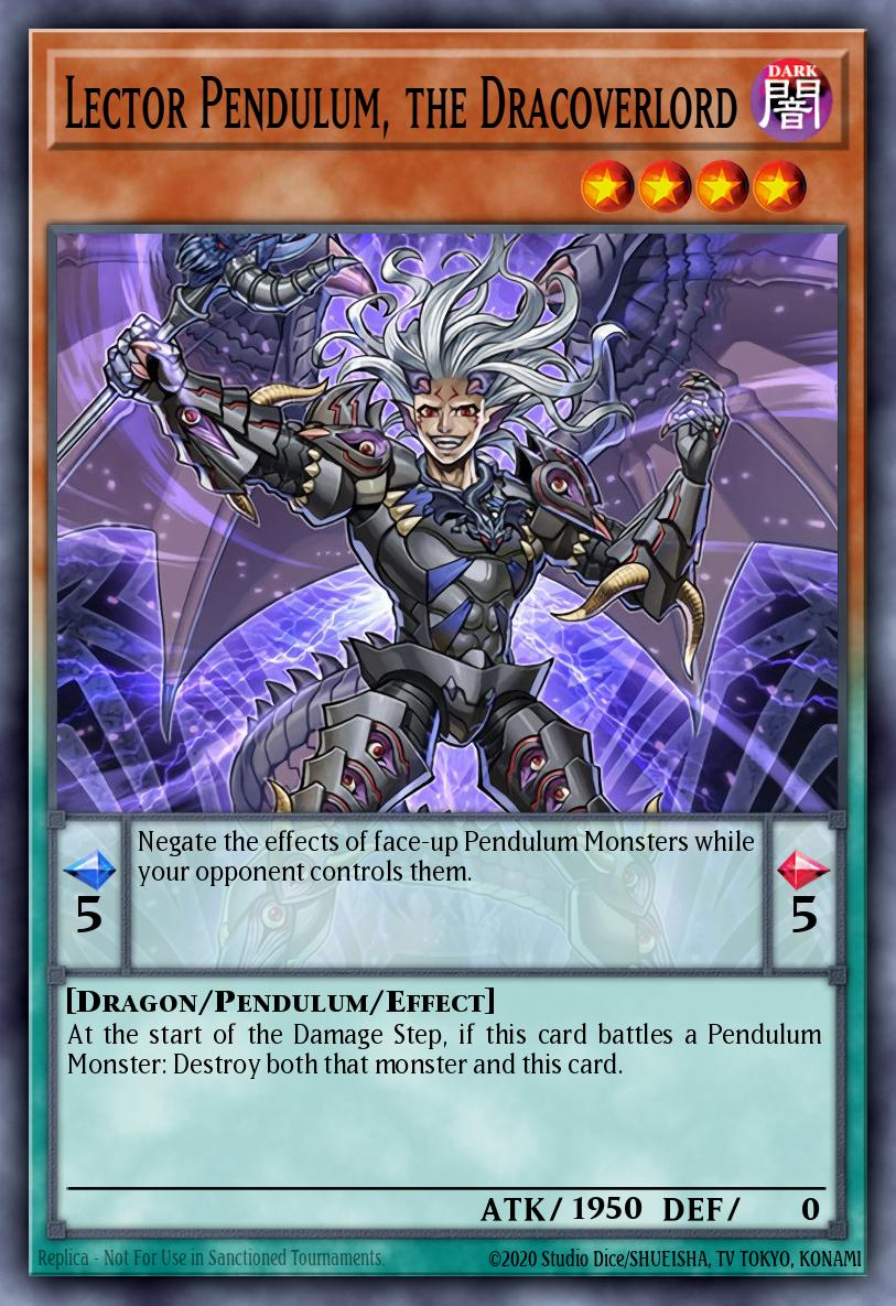 Lector Pendulum, the Dracoverlord Yu-Gi-Oh card