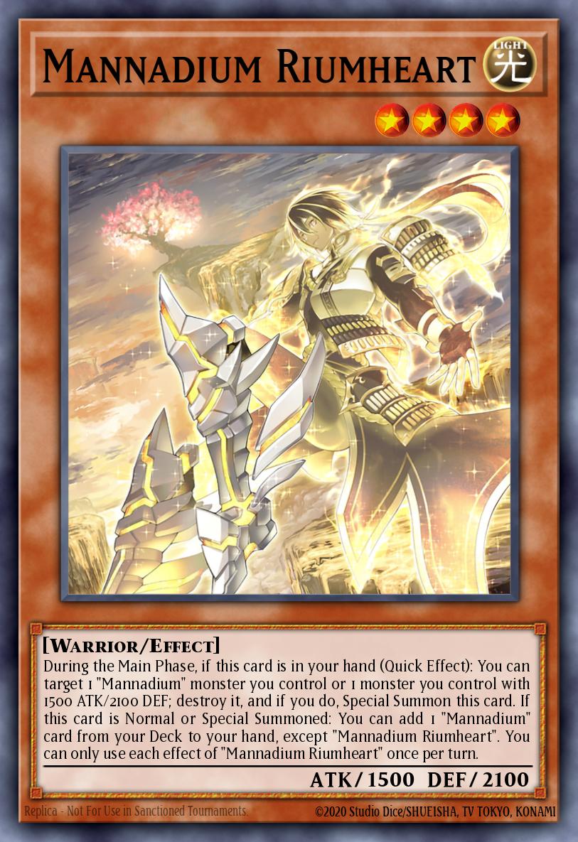 Mannadium Riumheart Yu-Gi-Oh card