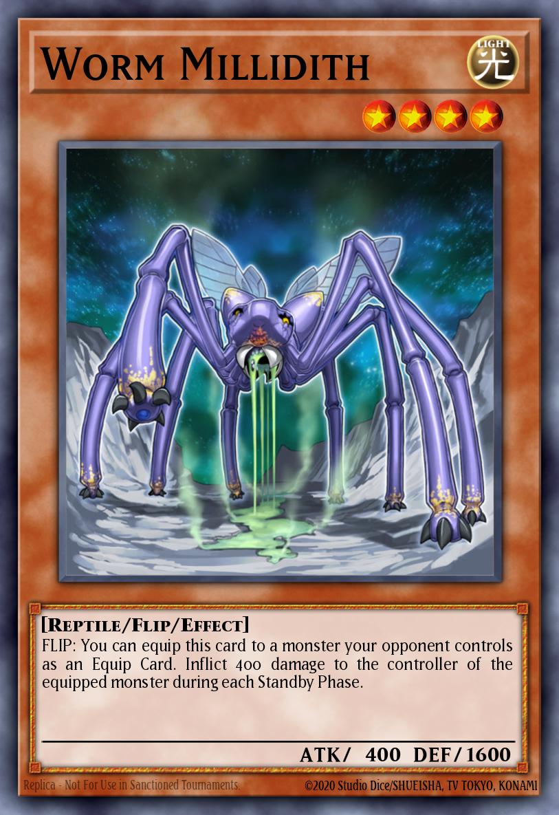 Worm Millidith Yu-Gi-Oh card