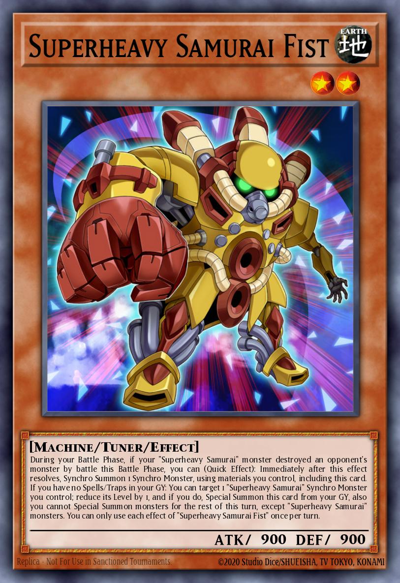 Superheavy Samurai Fist Yu-Gi-Oh card