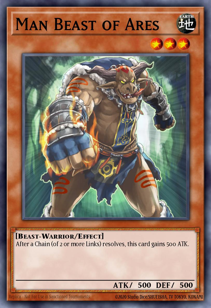 Man Beast of Ares Yu-Gi-Oh card