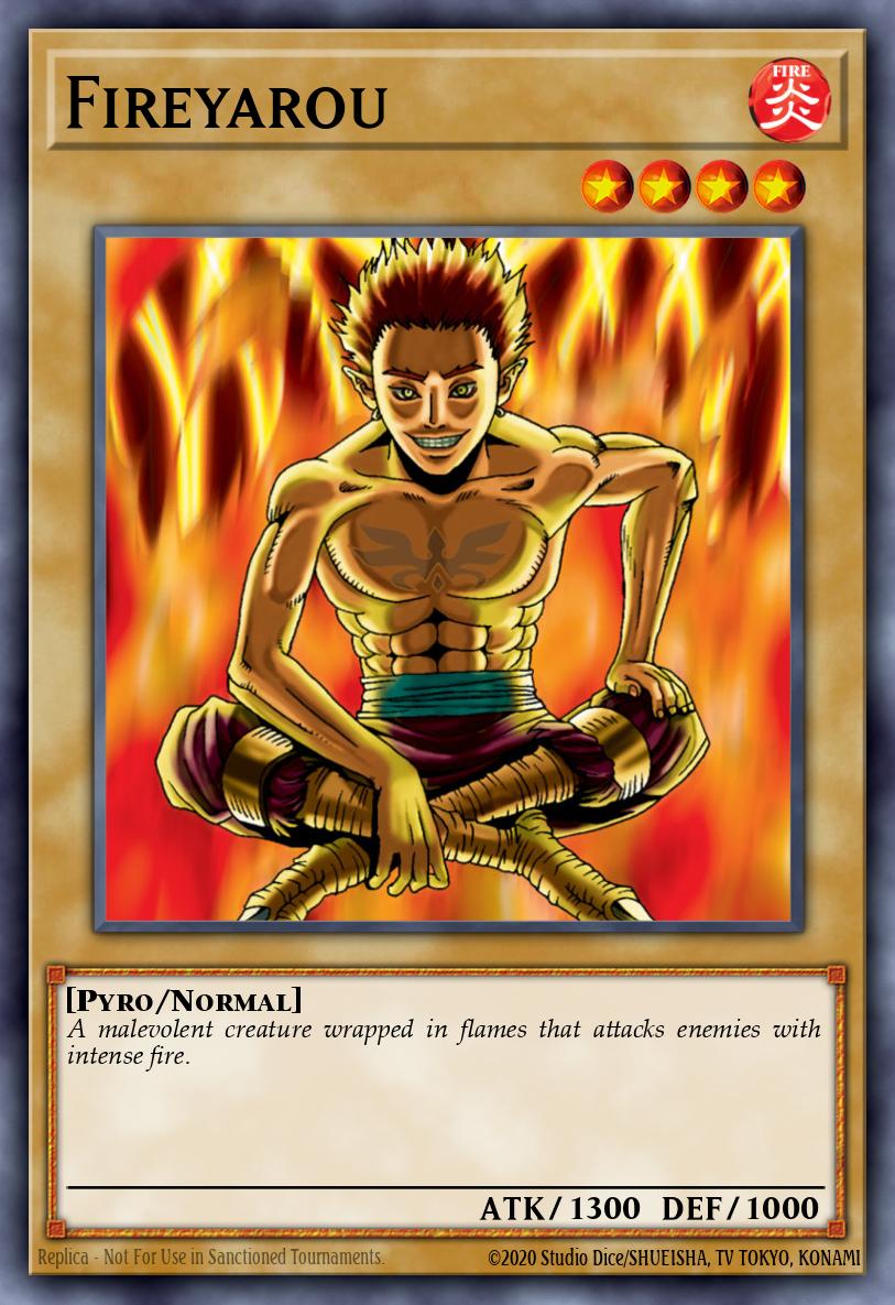 Fireyarou Yu-Gi-Oh card