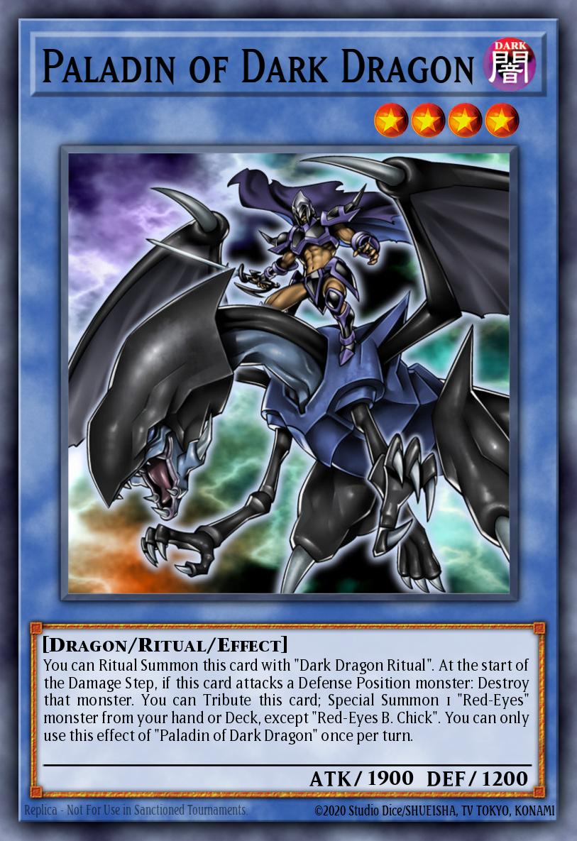 Paladin of Dark Dragon Yu-Gi-Oh card