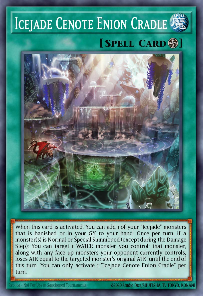 Icejade Cenote Enion Cradle Yu-Gi-Oh card