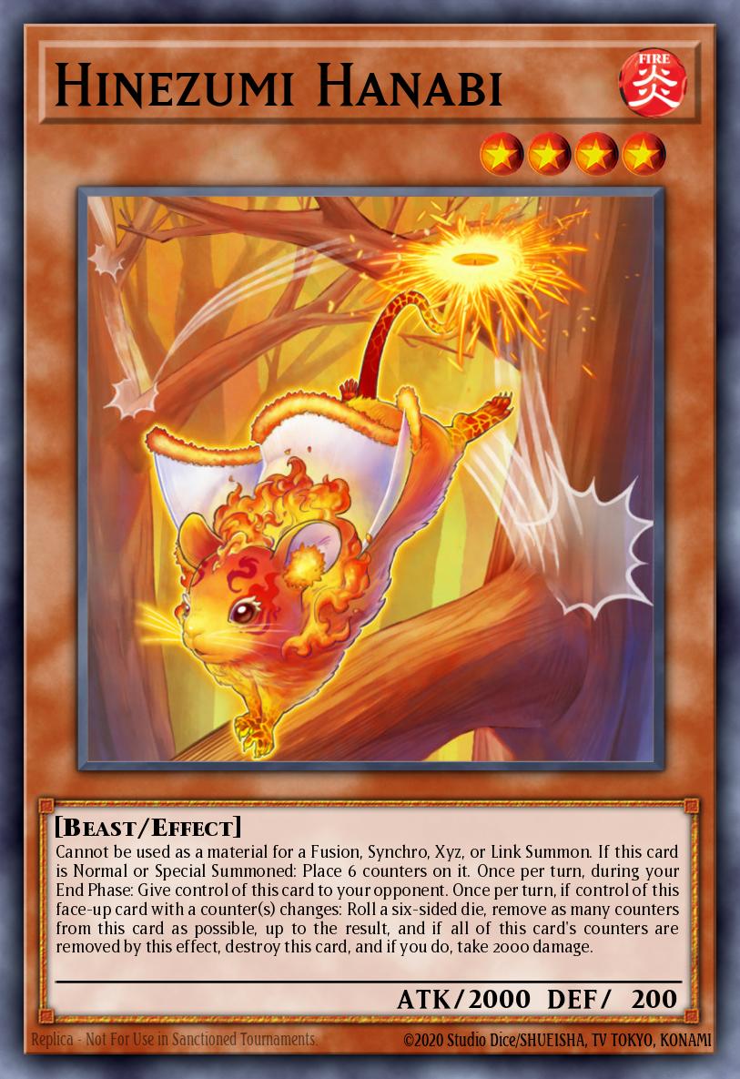 Hinezumi Hanabi Yu-Gi-Oh card