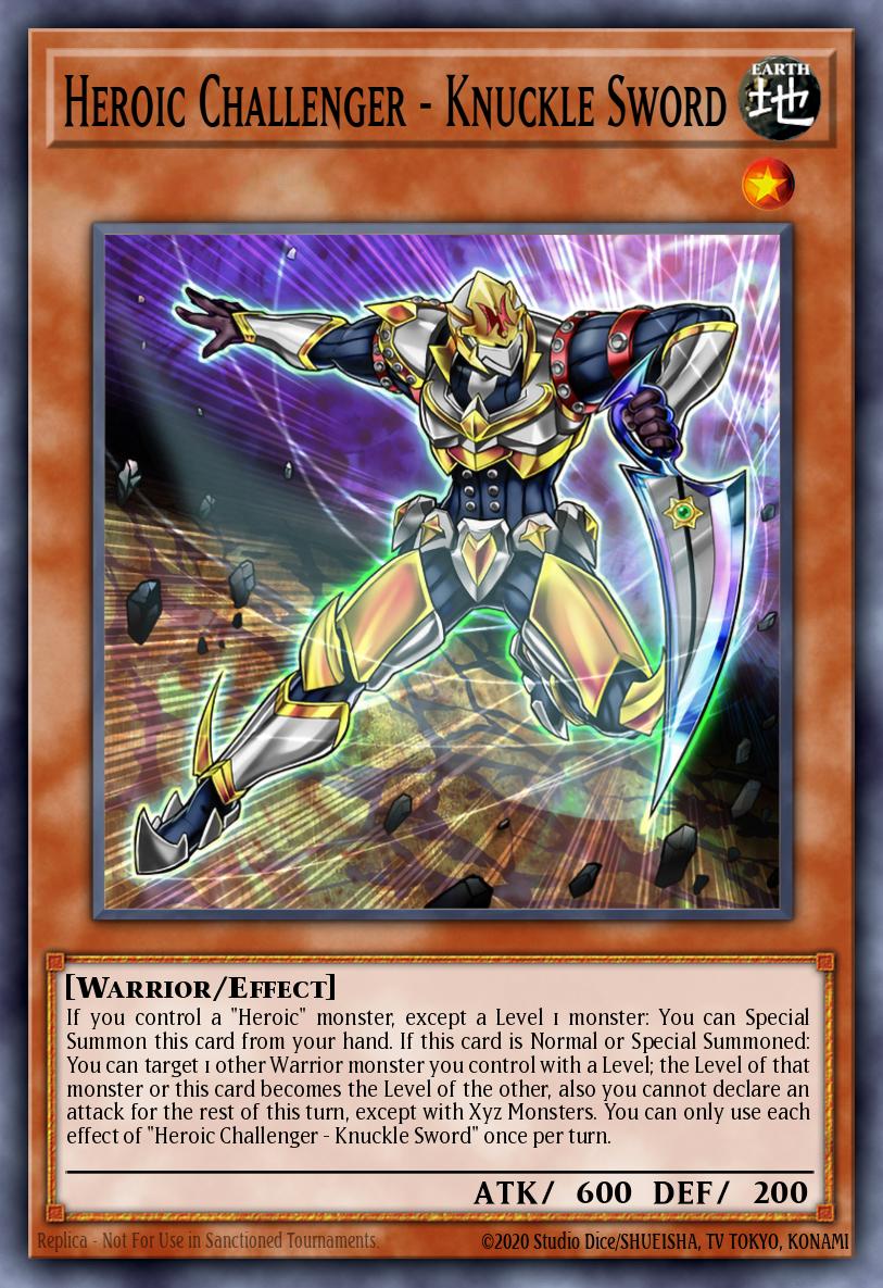 Heroic Challenger - Knuckle Sword Yu-Gi-Oh card