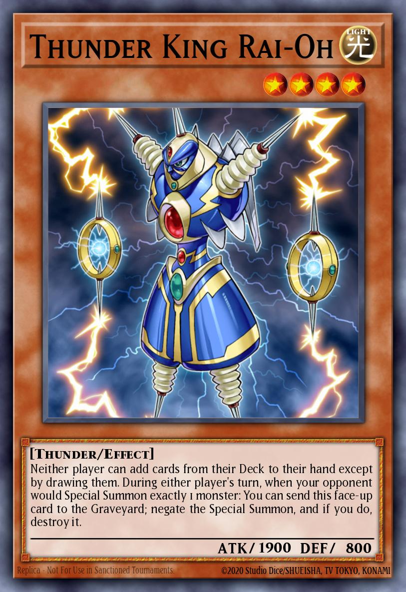 Thunder King Rai-Oh Yu-Gi-Oh card
