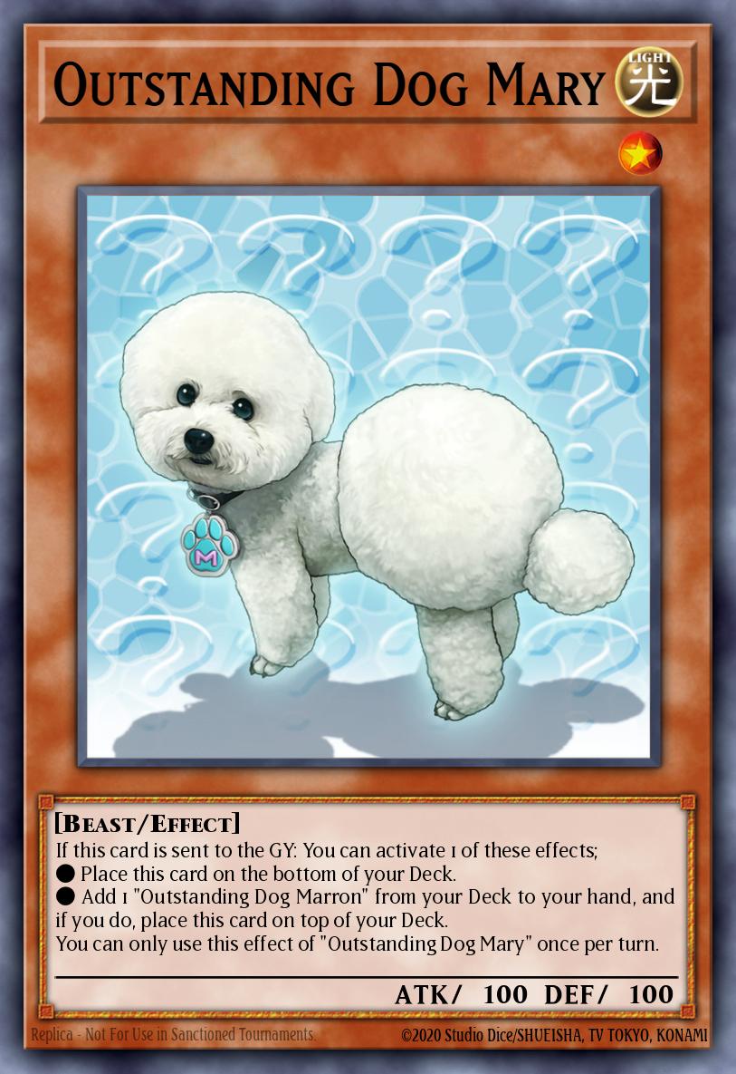 Outstanding Dog Mary Yu-Gi-Oh card