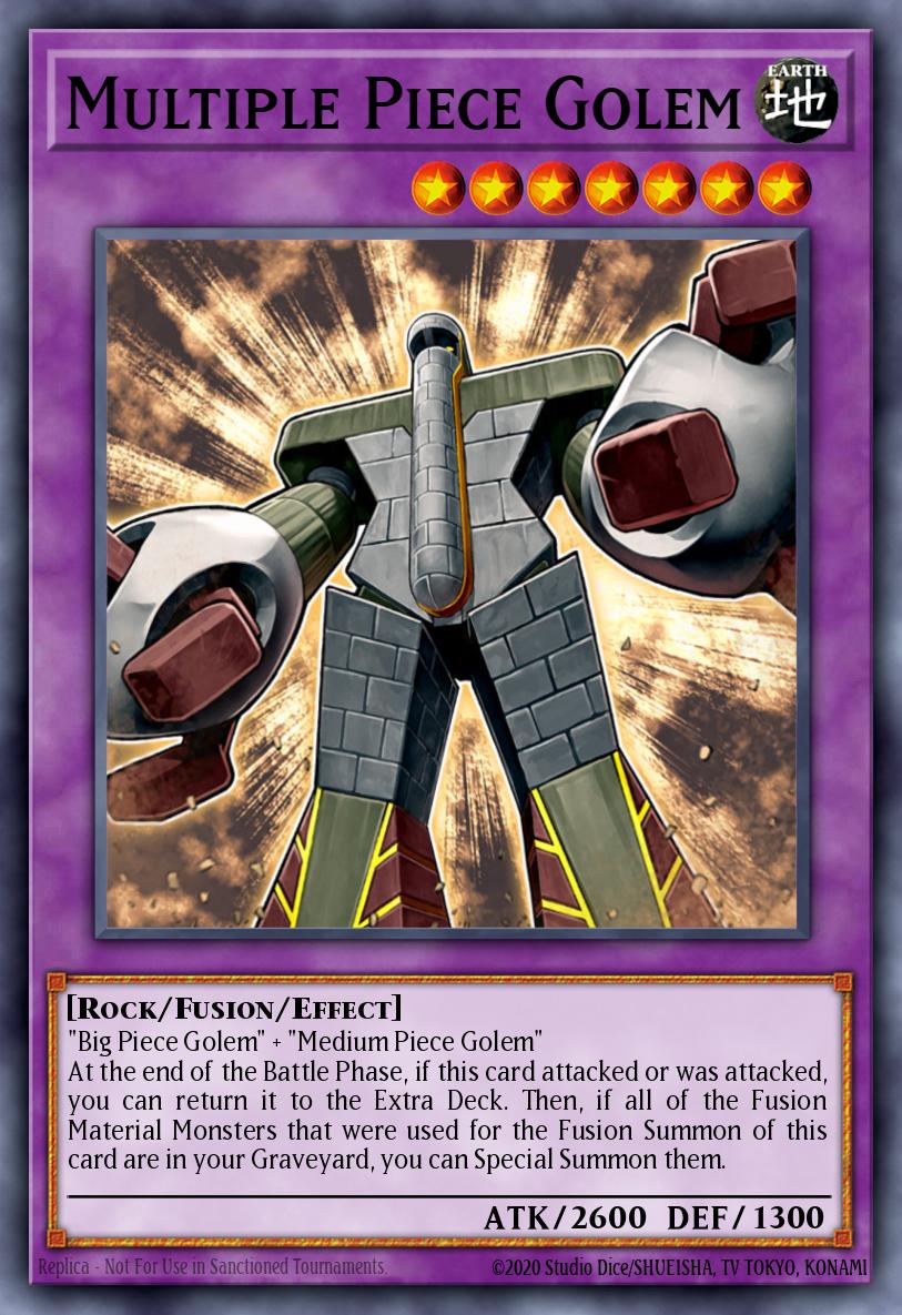 Multiple Piece Golem Yu-Gi-Oh card
