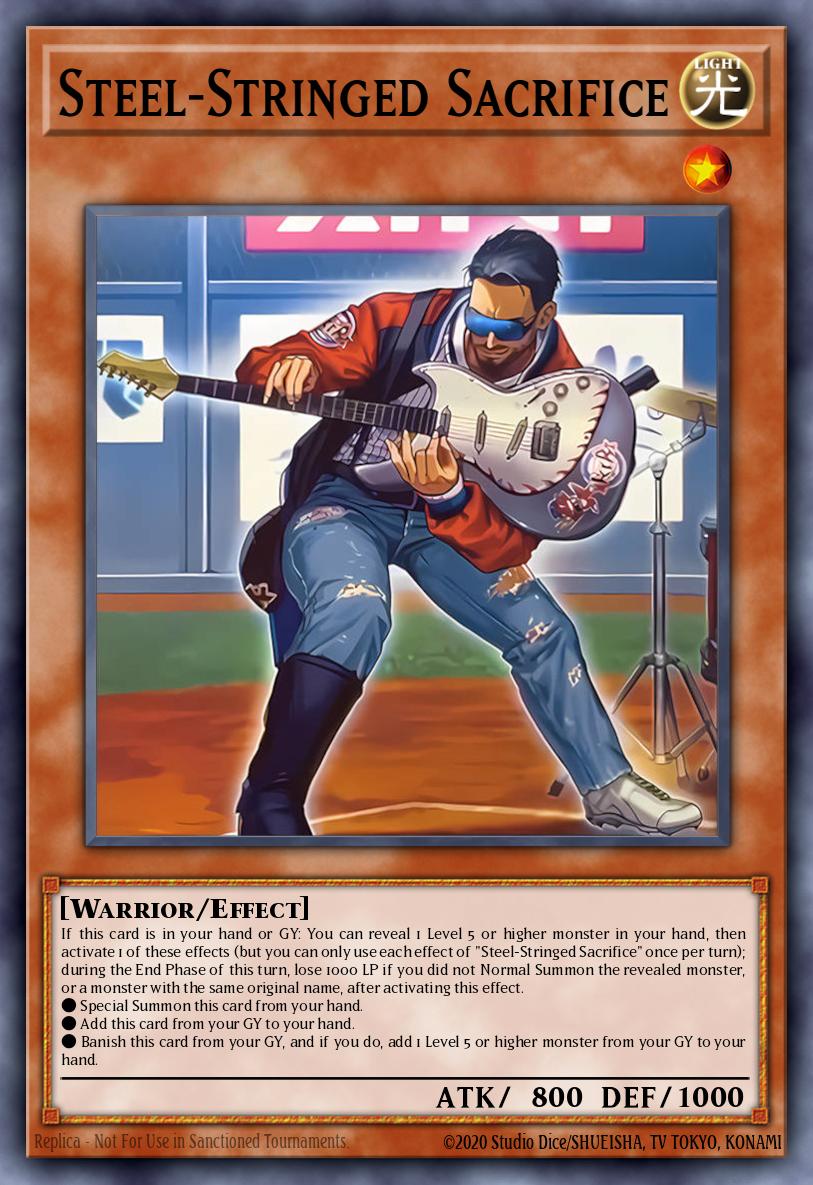 Steel-Stringed Sacrifice Yu-Gi-Oh card