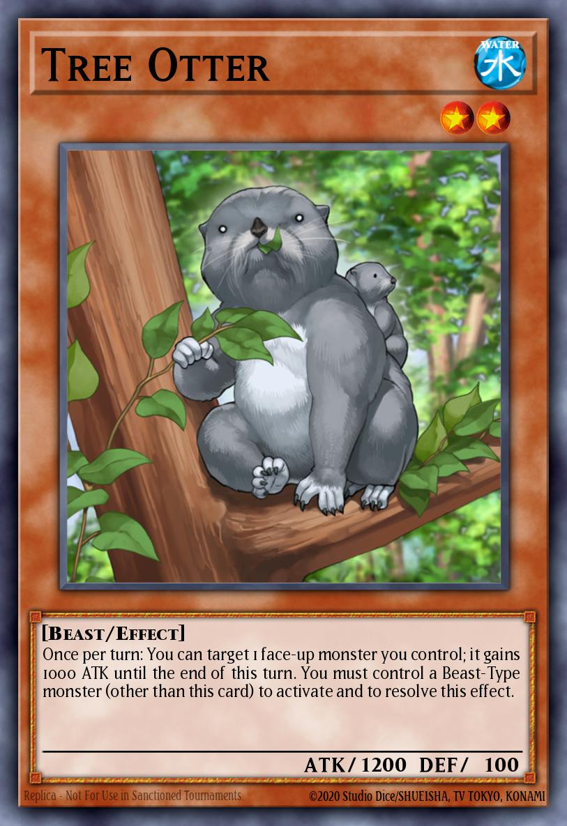 Tree Otter Yu-Gi-Oh card