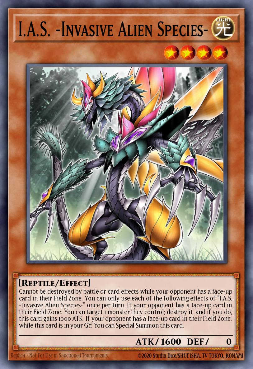 I.A.S. -Invasive Alien Species- Yu-Gi-Oh card