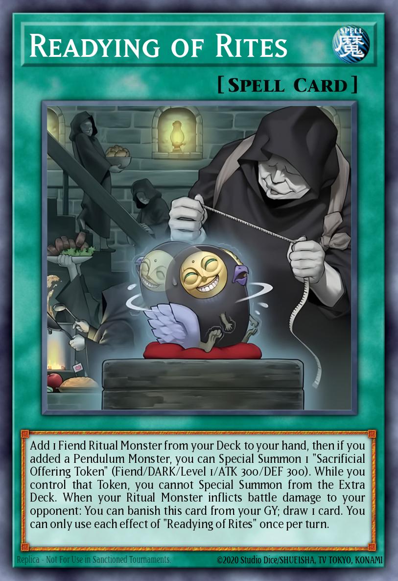 Readying of Rites Yu-Gi-Oh card