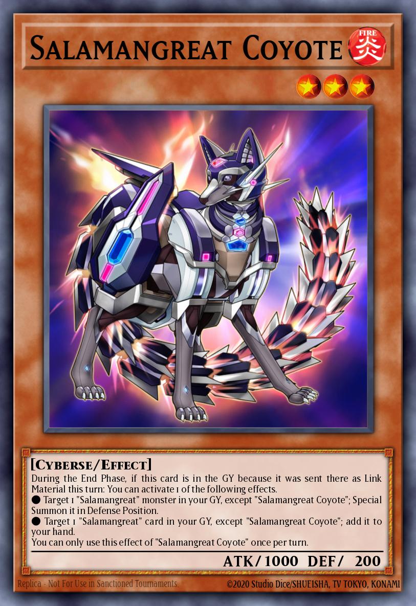 Salamangreat Coyote Yu-Gi-Oh card