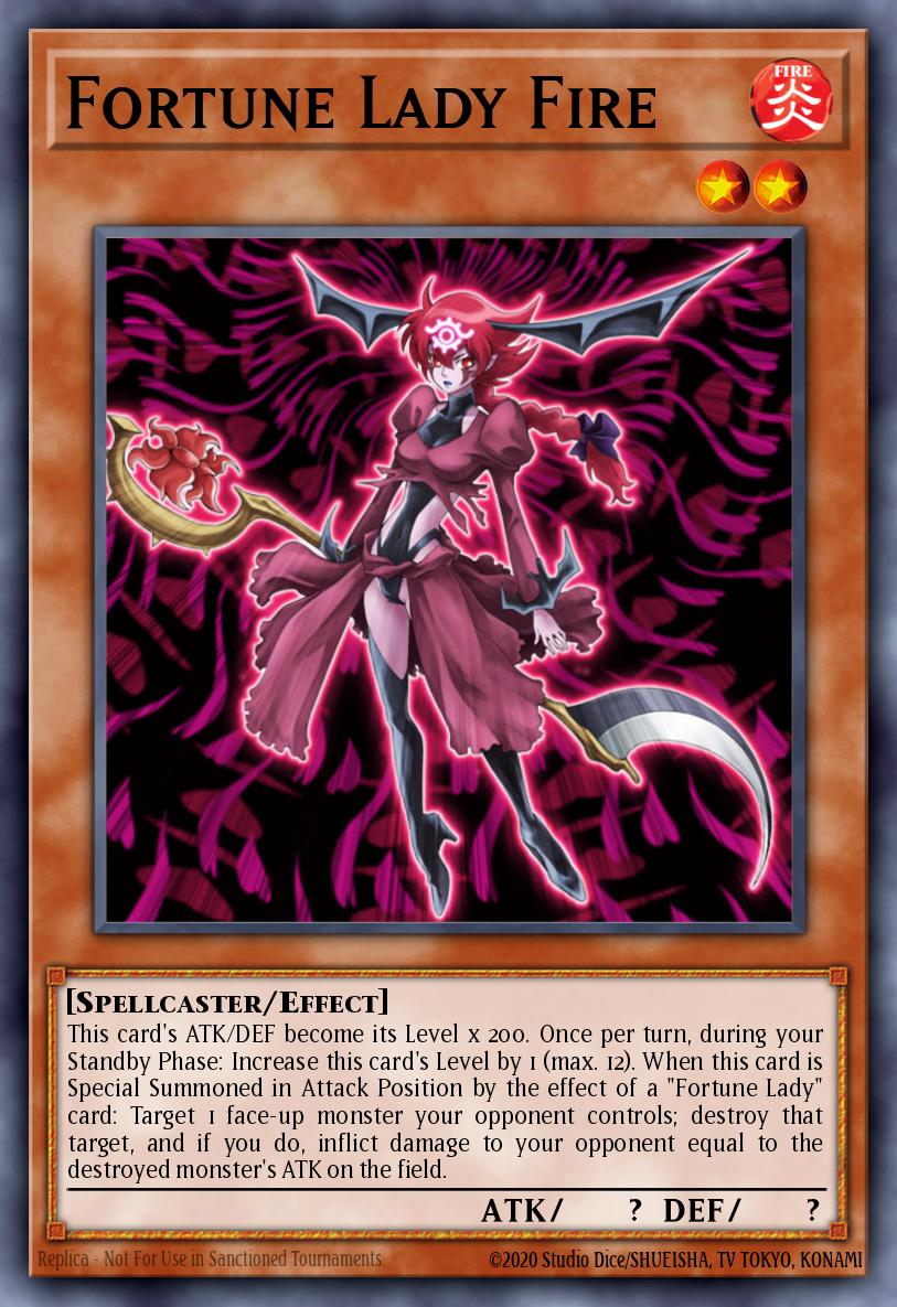 Fortune Lady Fire Yu-Gi-Oh card
