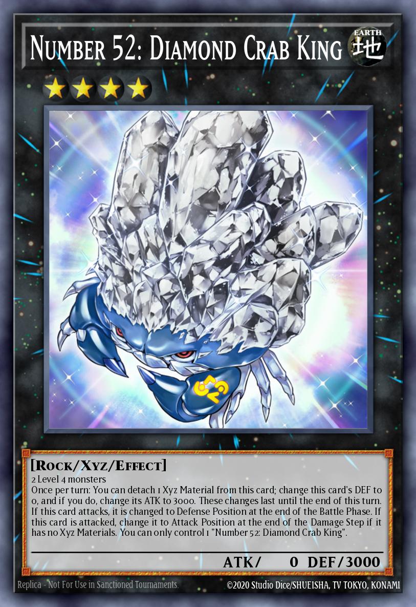 Number 52: Diamond Crab King Yu-Gi-Oh card