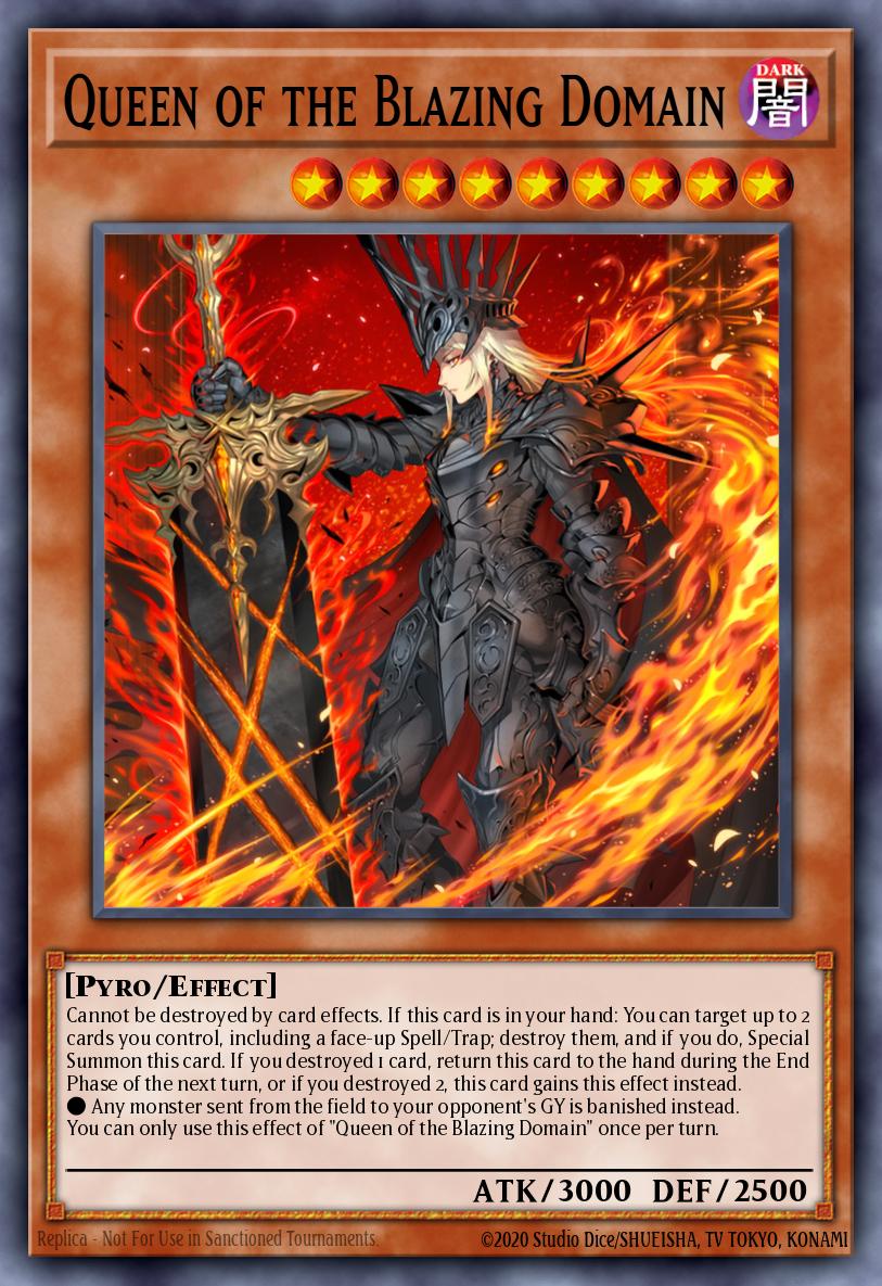 Queen of the Blazing Domain Yu-Gi-Oh card