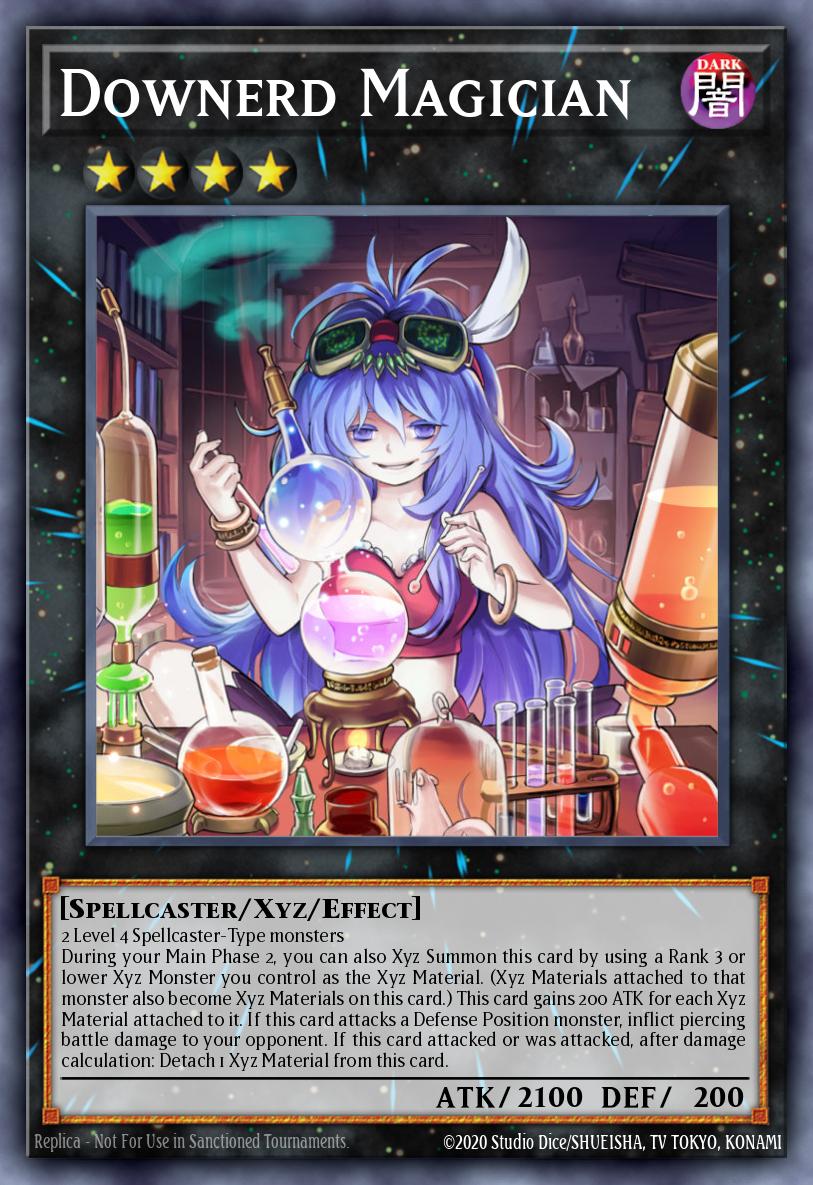 Downerd Magician Yu-Gi-Oh card