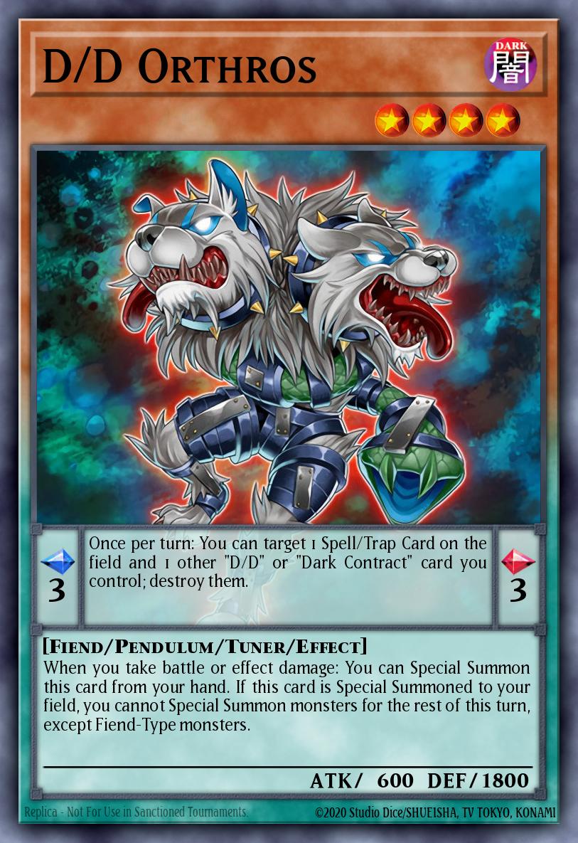 D/D Orthros Yu-Gi-Oh card