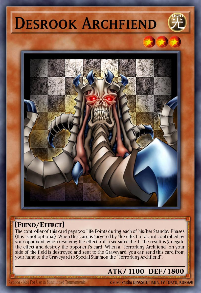 Desrook Archfiend Yu-Gi-Oh card