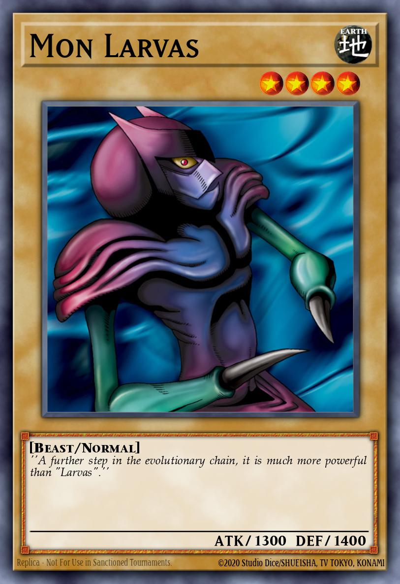 Mon Larvas Yu-Gi-Oh card