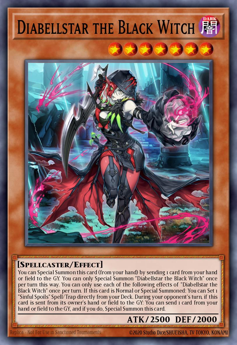 Diabellstar the Black Witch Yu-Gi-Oh card