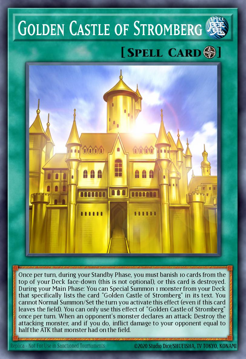 Golden Castle of Stromberg Yu-Gi-Oh card
