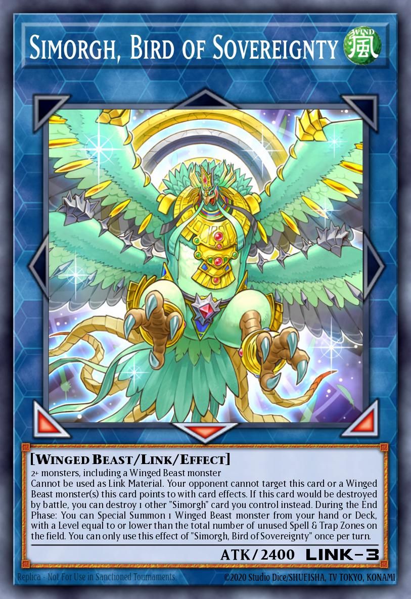 Simorgh, Bird of Sovereignty Yu-Gi-Oh card