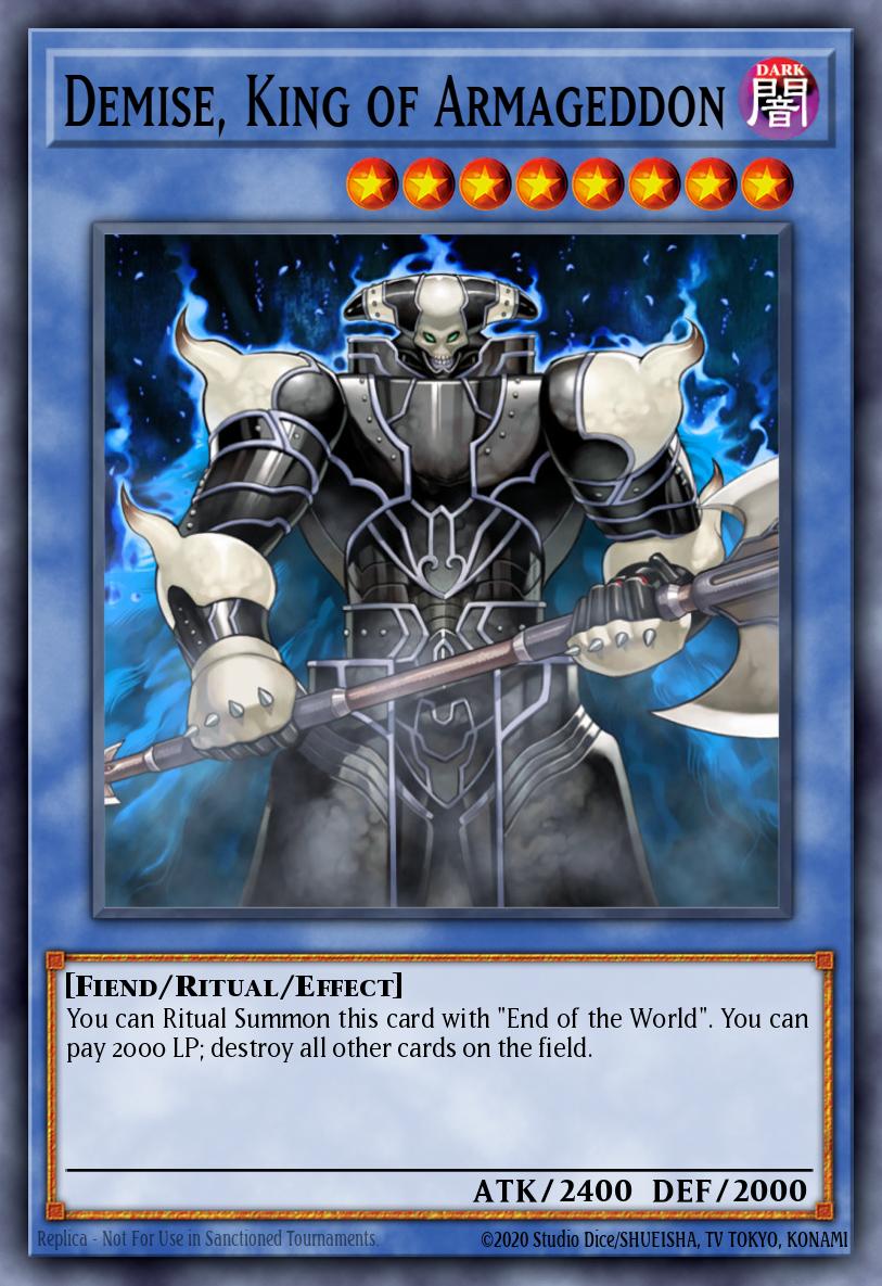 Demise, King of Armageddon Yu-Gi-Oh card