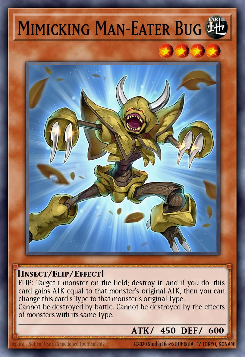Mimicking Man-Eater Bug Yu-Gi-Oh card
