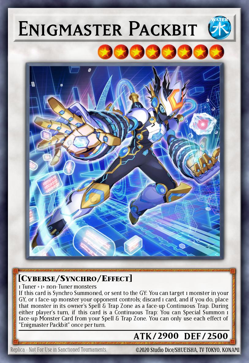 Enigmaster Packbit Yu-Gi-Oh card