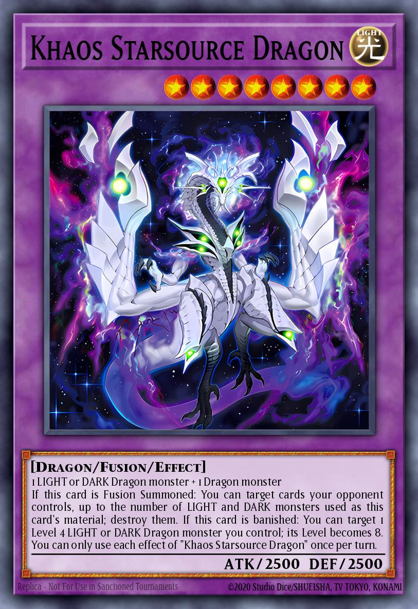 Khaos Starsource Dragon Yu-Gi-Oh card