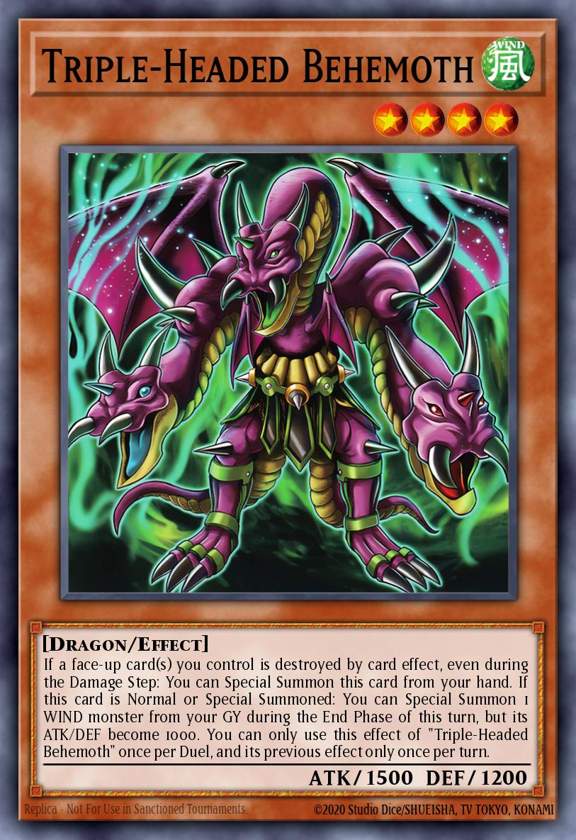 Triple-Headed Behemoth Yu-Gi-Oh card