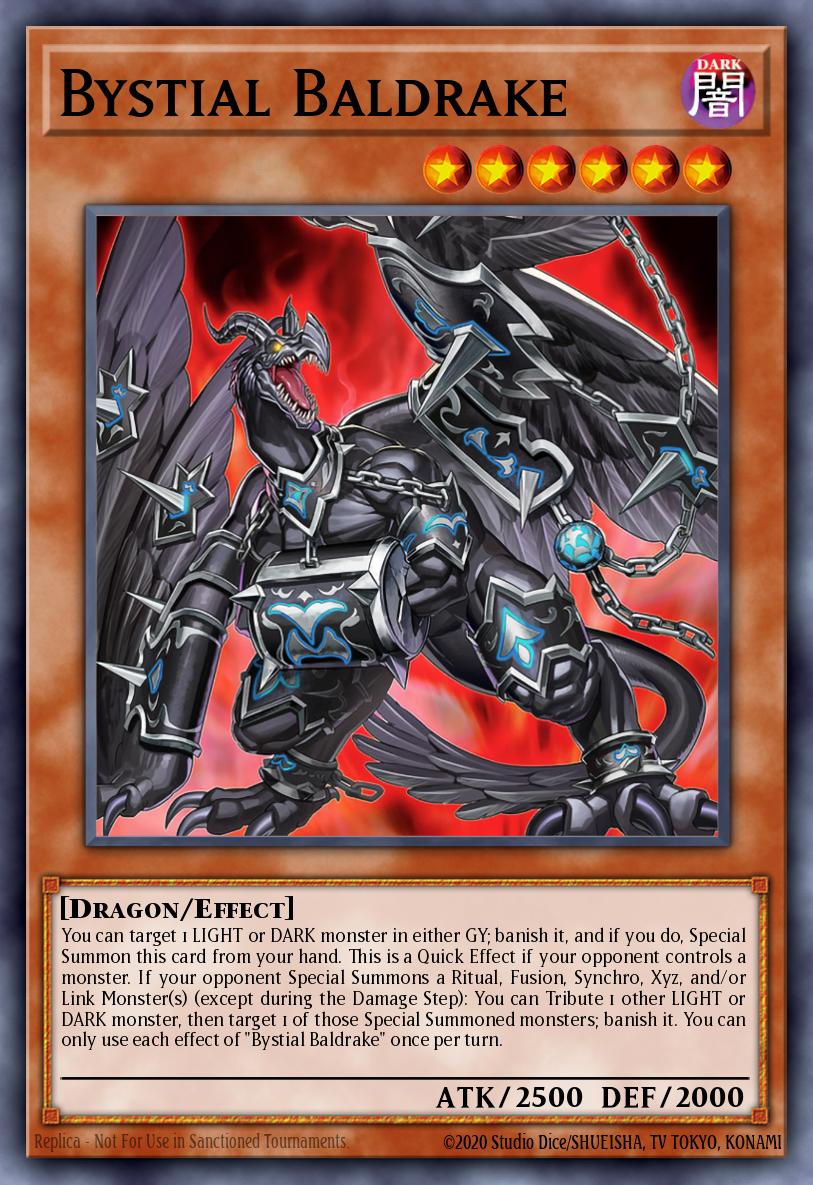 Bystial Baldrake Yu-Gi-Oh card