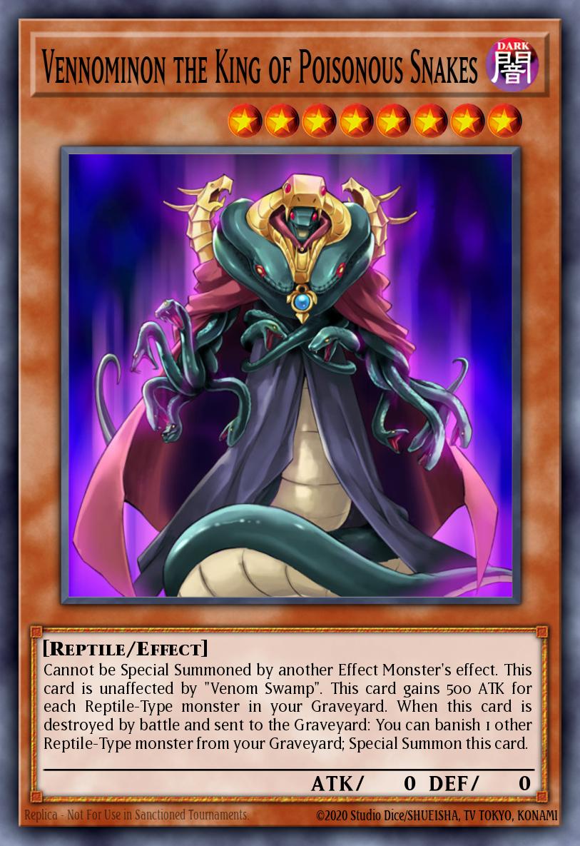 Vennominon the King of Poisonous Snakes Yu-Gi-Oh card
