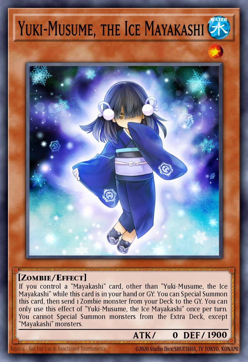 Yuki-Musume, the Ice Mayakashi Yu-Gi-Oh card