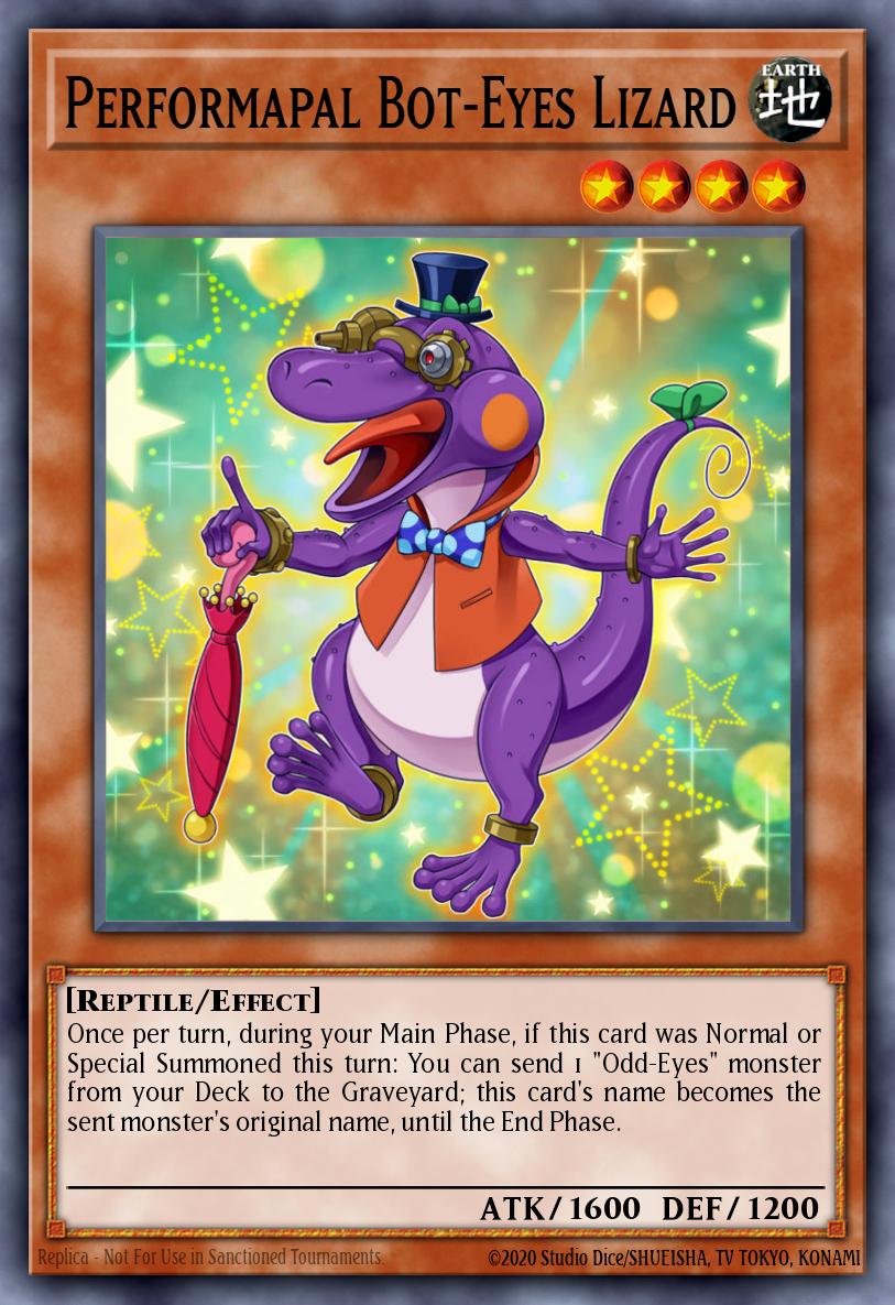 Performapal Bot-Eyes Lizard Yu-Gi-Oh card