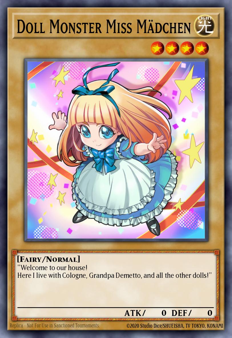 Doll Monster Miss Mädchen Yu-Gi-Oh card