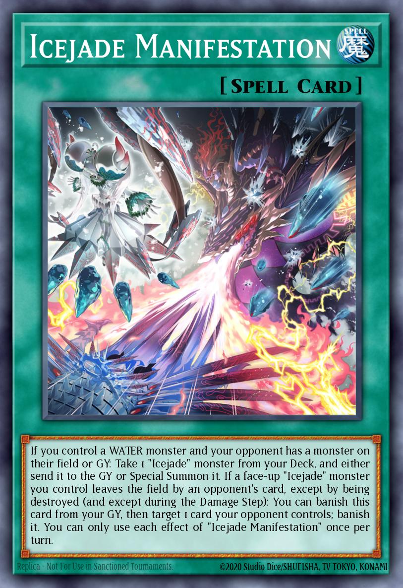 Icejade Manifestation Yu-Gi-Oh card