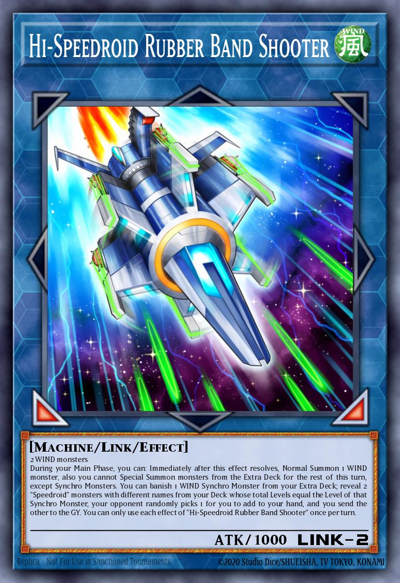 Hi-Speedroid Rubber Band Shooter Yu-Gi-Oh card