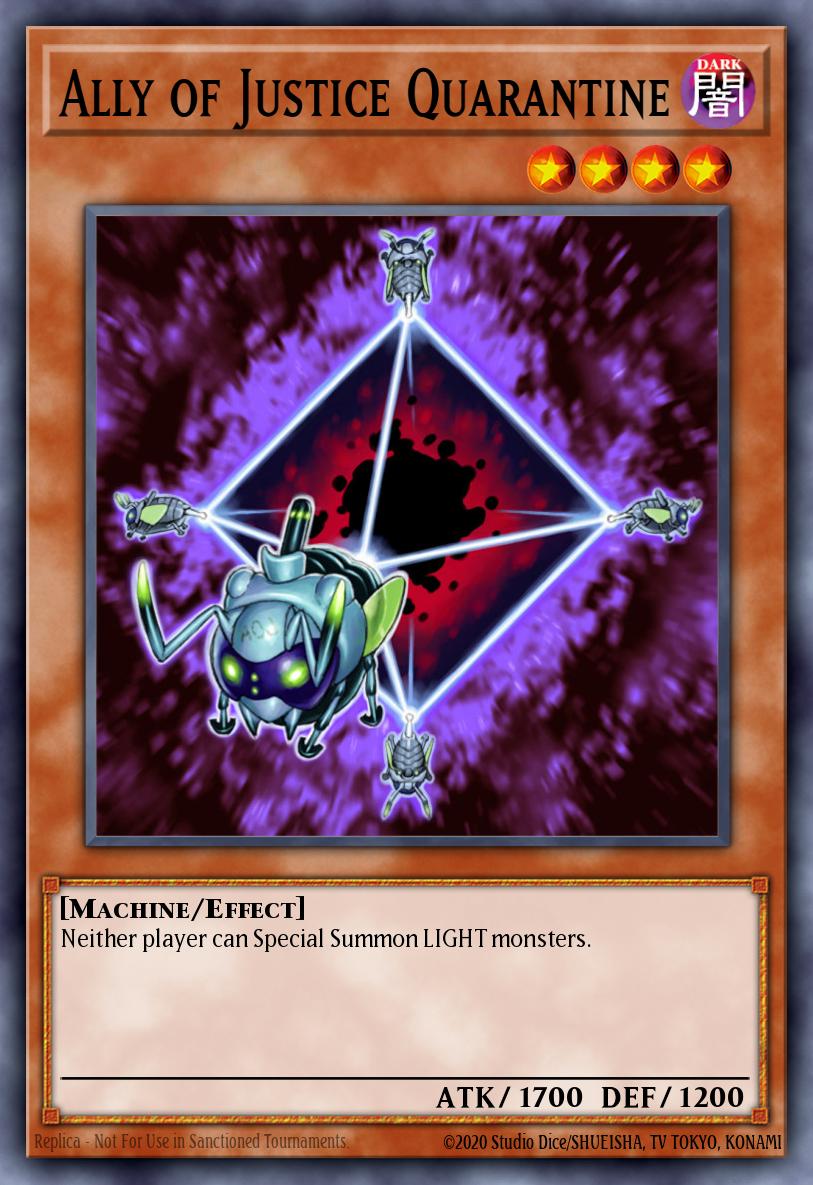Ally of Justice Quarantine Yu-Gi-Oh card