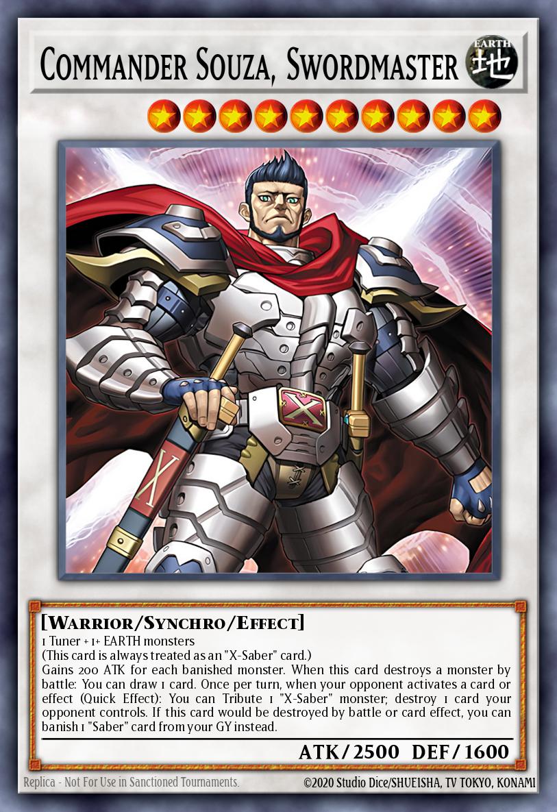 Commander Souza, Swordmaster Yu-Gi-Oh card