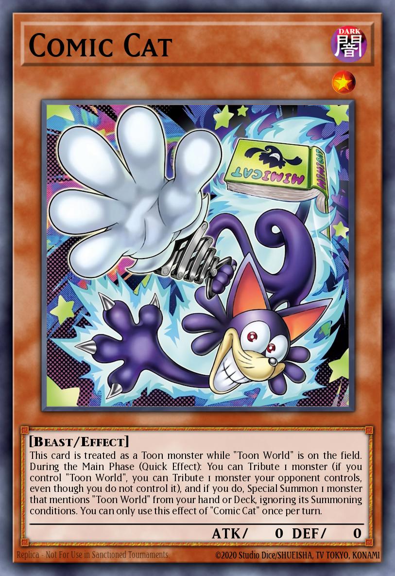 Comic Cat Yu-Gi-Oh card