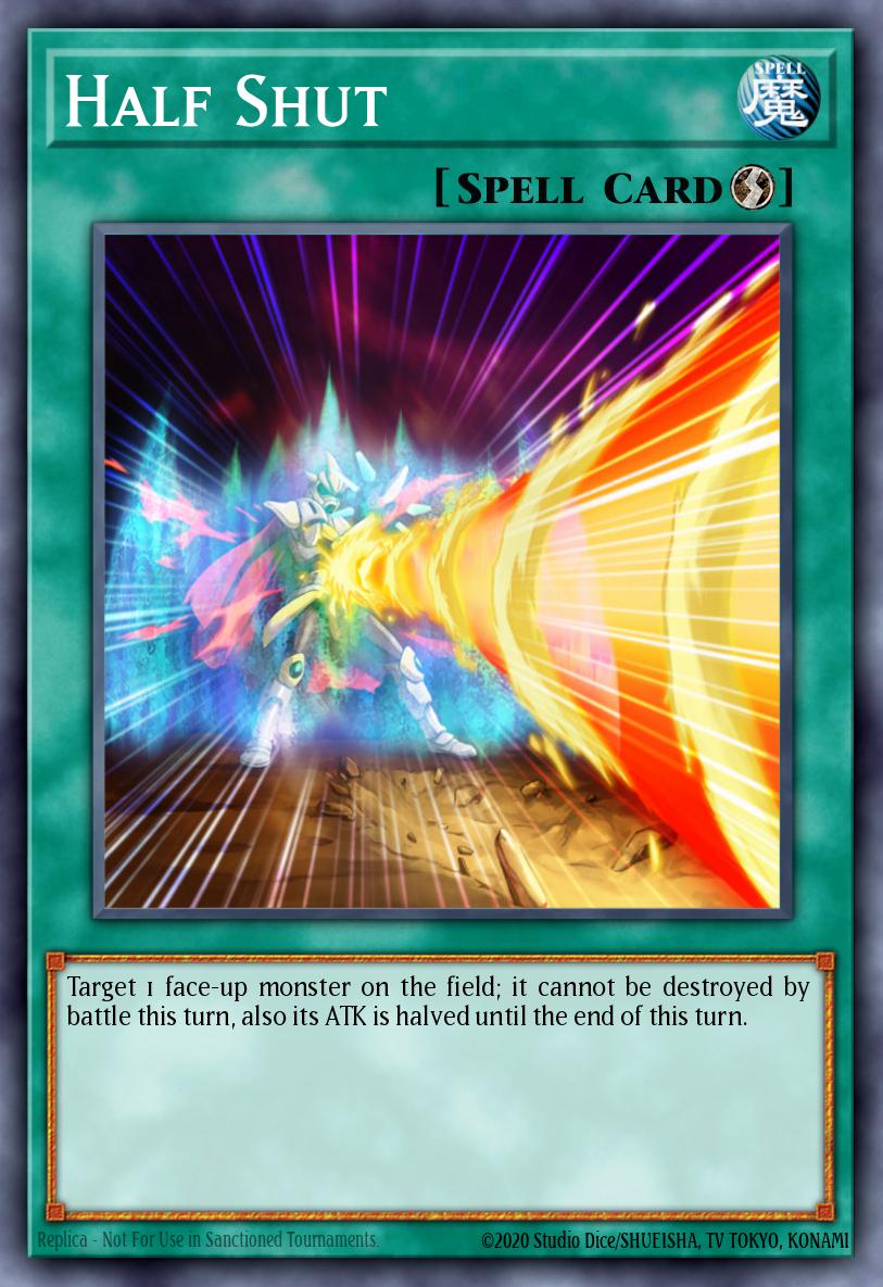 Half Shut Yu-Gi-Oh card