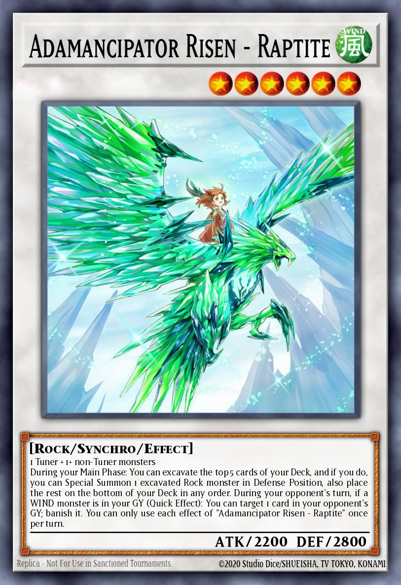 Adamancipator Risen - Raptite Yu-Gi-Oh card