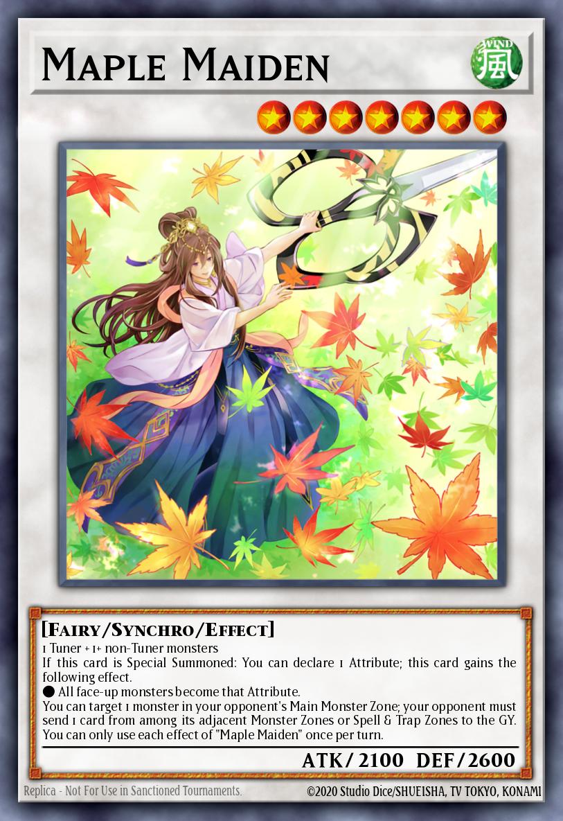 Maple Maiden Yu-Gi-Oh card